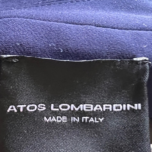 NWOT Atos Lombardini Blazer - took tags off but never worn. Navy+gold - Picture 6 of 6